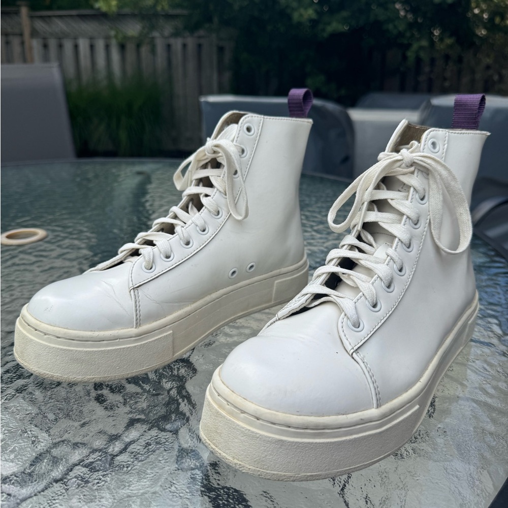 Eytys White leather High-Top Sneakers